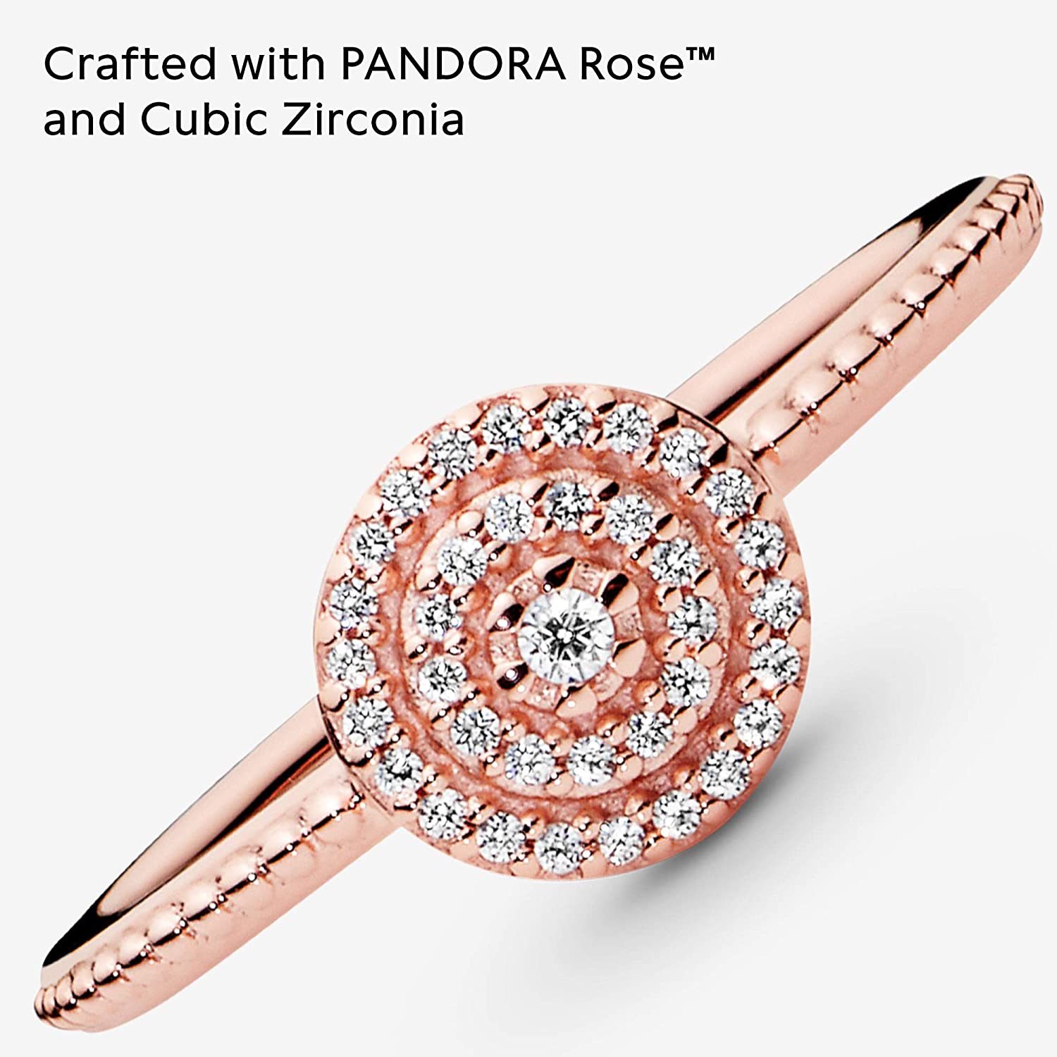 PANDORA Jewelry Elegant Sparkle Cubic Zirconia Ring in Rose - Image 4